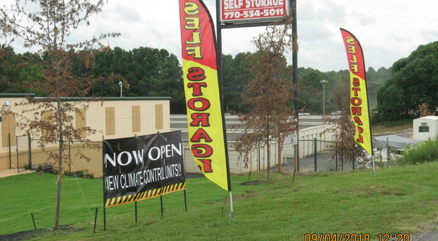 McEver Road Self Storage property with climate-controlled building